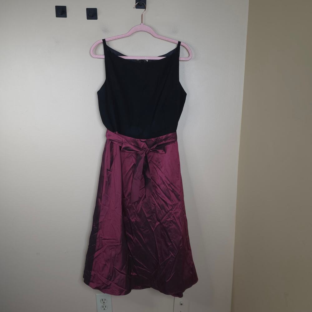 Vintage Talbots Sleeveless Silk Fit and Flare Evening Gown Waist Tie in Size 12